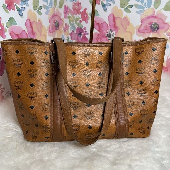 💯Authentic MCM Cognac Tote Handbag🍀 - Picture 10 of 16